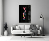 Abstract Colorful Hand Glass Wall Art.