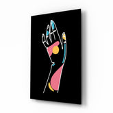 Abstract Colorful Hand Glass Wall Art.