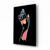 Abstract Colorful Hand Glass Wall Art.