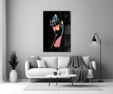 Abstract Colorful Hand Glass Wall Art.