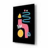 Candle-Like Glass Wall Art.