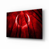 Red Sky Glass Wall Art.