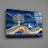 Magic Deer Glass Wall Art.