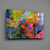 Color Explosion Glass Wall Art.