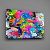 Ebruli Glass Wall Art.