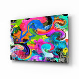 Ebruli Glass Wall Art.