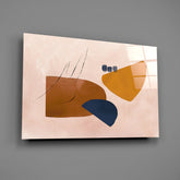 Abstract Brown Glass Wall Art.