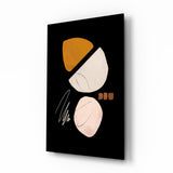 Abstract Acorn Glass Wall Art.