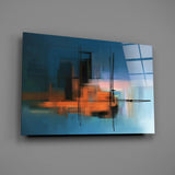Abstract Silhouette Glass Wall Art.