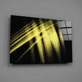 Yellow Lights Glass Wall Art.