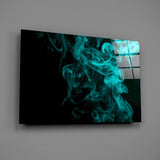Green Smoke Glass Wall Art.