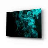 Green Smoke Glass Wall Art.