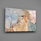 Soft Marble Pattern Glass Wall Art.