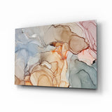 Soft Marble Pattern Glass Wall Art.