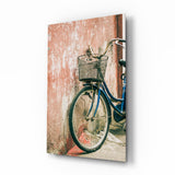 Bicycle Basket Glass Wall Art.