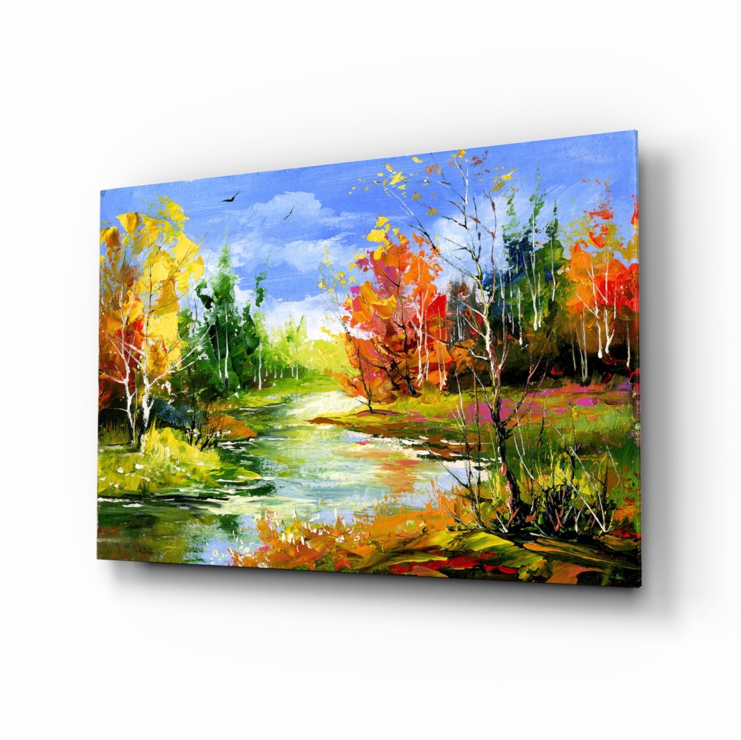 Colorful Autumn Glass Wall Art.