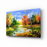 Colorful Autumn Glass Wall Art.