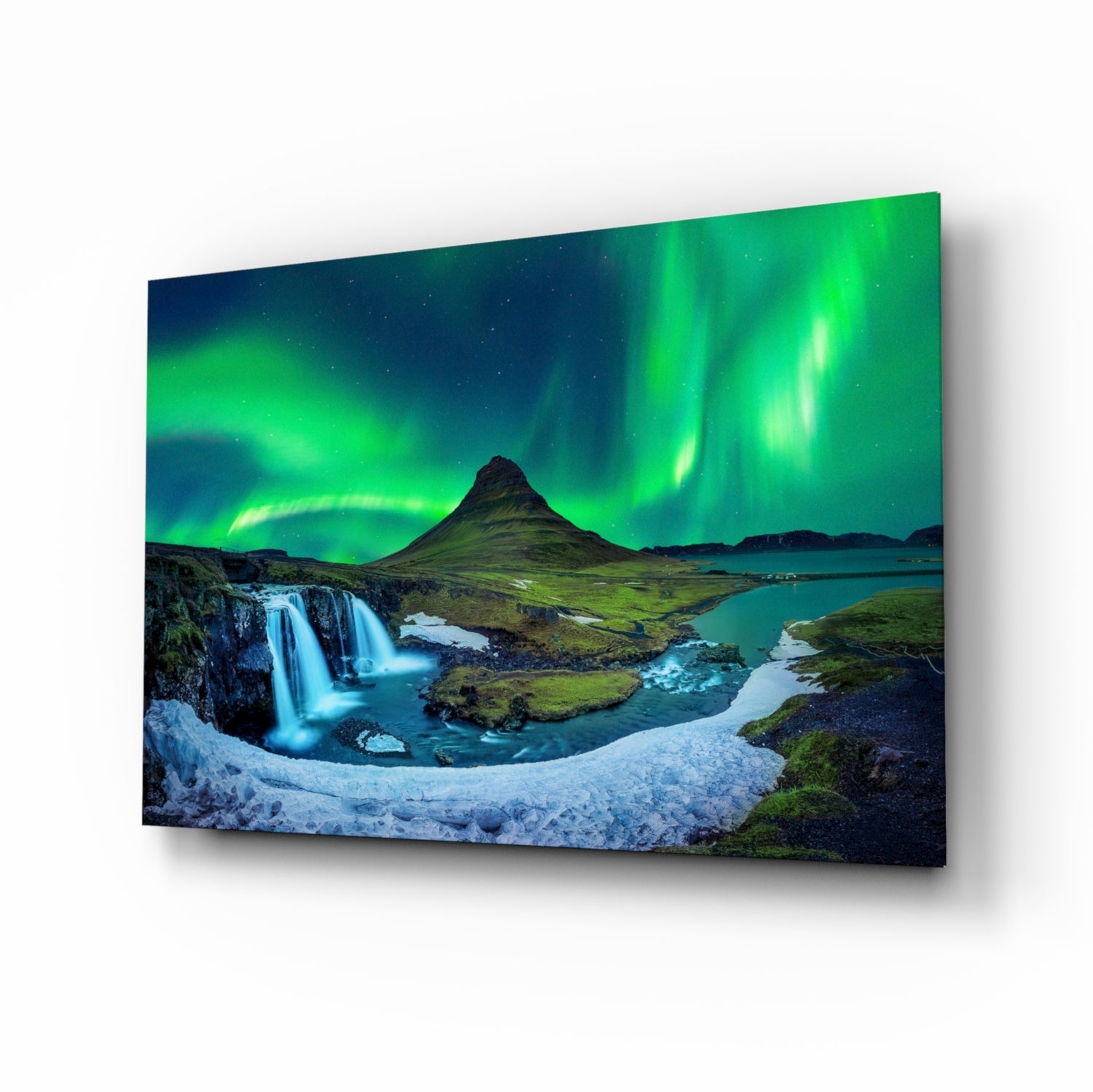 Northern Lights Glass Wall Art.