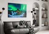 Northern Lights Glass Wall Art.