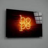“Hope” Glass Wall Art.