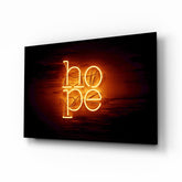 “Hope” Glass Wall Art.