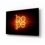 “Hope” Glass Wall Art.
