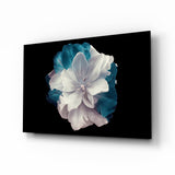 Blue Flower Glass Wall Art.