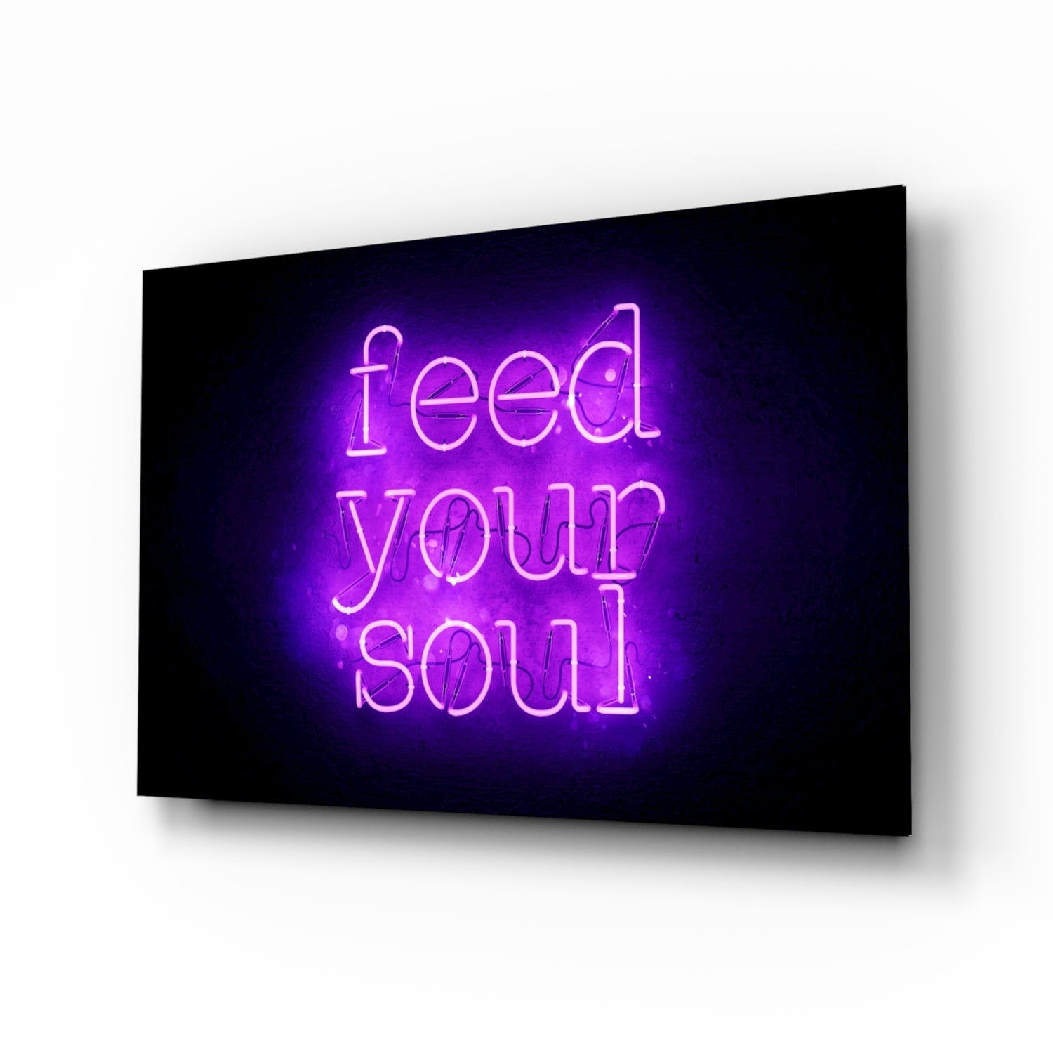 “Feed Your Soul” Glass Wall Art.