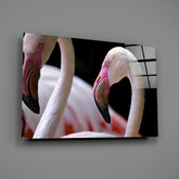 Flamingo Glass Wall Art.