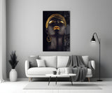 Gold Woman Glass Wall Art.