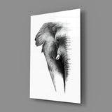 Elephant Glass Wall Art.