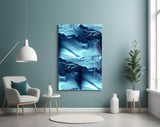 Blue Serenity Glass Wall Art.