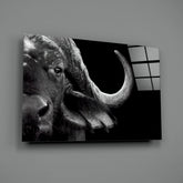 Bison Glass Wall Art.