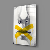 Silence Glass Wall Art.