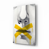 Silence Glass Wall Art.