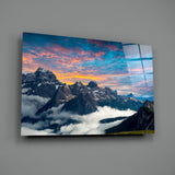 Mountains Glass Wall Art.