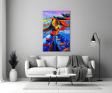 Boats Glass Wall Art.