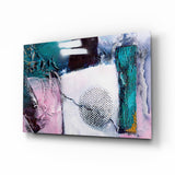 Abstract Texture Glass Wall Art.