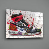 Gratifi Shoe Glass Wall Art.