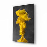 Yellow Smoke Glass Wall Art.