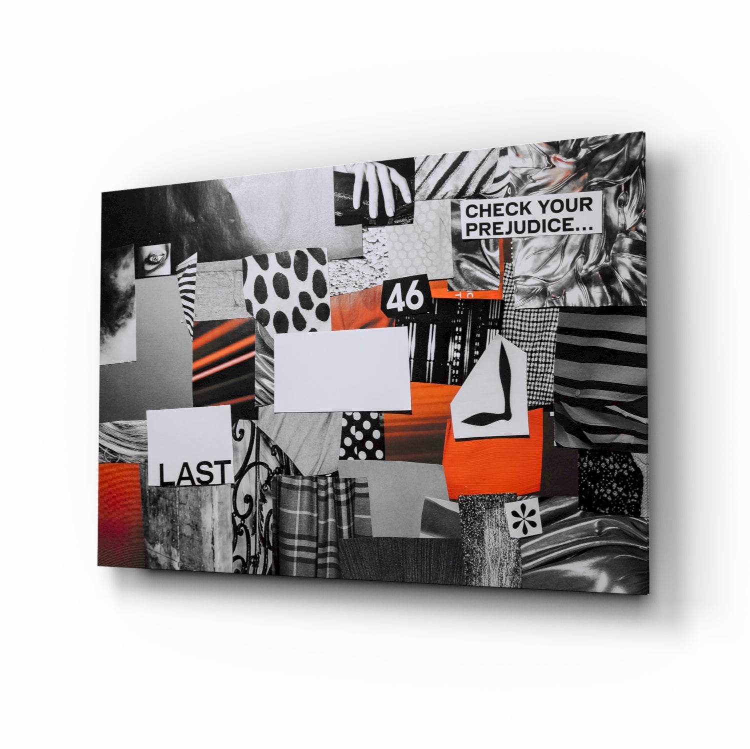 Question Your Prejudice Glass Wall Art.