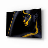 Gold Woman Glass Wall Art.