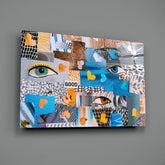 Abstract Confusion Glass Wall Art.