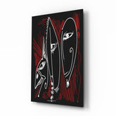 Abstract Glass Wall Art.