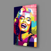 Marilyn Monroe Glass Wall Art.