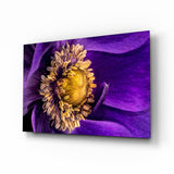 Yellow Flower Glass Wall Art.