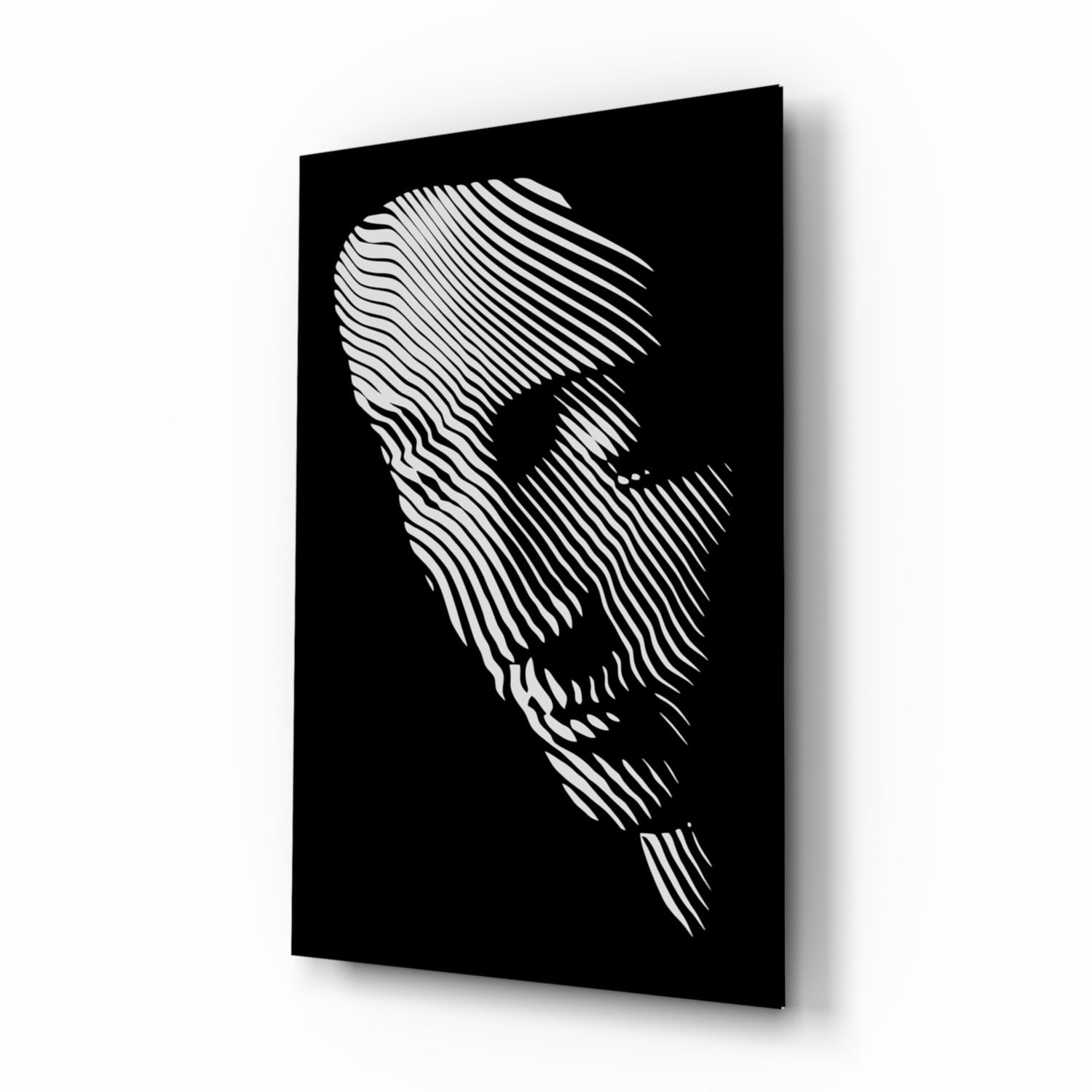 Contemplation Glass Wall Art.