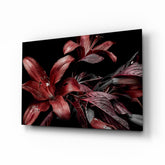 Flowers Glass Wall Art.