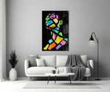 Colorful Spirit Glass Wall Art.