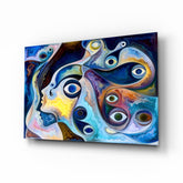 Abstract Glass Wall Art.